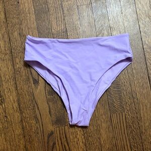 SHEIN Lilac High-Waist Bikini Bottom
